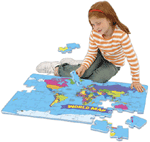 World Foam Map Puzzle