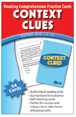 Context Clues Reading Comprehension Practice Cards, Green Level (RL 5.0 - 6.5)