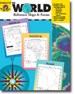 The World - Reference Maps and Forms, Grades 3-6