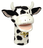 Plushpups Hand Puppet Cow