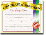 Certificate of Promotion