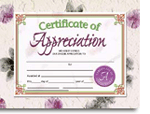 Certificate of Appreciation