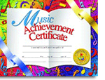 Music Achievement Certificate