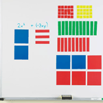 Magnetic Algebra Tiles