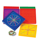 Double - Sided Rainbow Geoboards