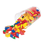 Plastic Pattern Blocks: 1 CM