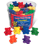 Three Bear Family Counters: Rainbow Set