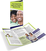 Four Important Signs of a Healthy Relationship Tri-Fold Brochures