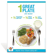 1 Great Plate  for Kids Poster