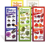 Fruits and Vegetables by Color Poster Set