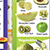 Fruits and Vegetables by Color Poster Set