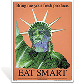 Statue of Liberty Eat Smart Poster