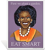 Michelle Obama Eat Smart Poster