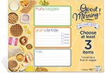 Breakfast Dry Erase Menu Poster