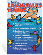 Wash Your Hands Spanish Poster