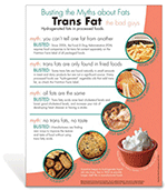 Myth Busters: Trans Fat Poster