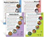 Myth Busters: Set of Four Vitamins-Minerals and Antioxidants-Supplement Posters