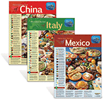 International Foods Poster Set +â”œâ•¢+â”œÂº+â”¬Âª Mexico, Italy and China