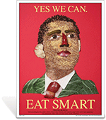 Barack Obama: Eat Smart Poster