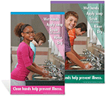 Elementary Hand Washing Poster Set 