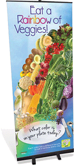 Veggie Rainbow Retractable Banner