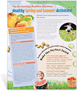 PE-Nut Healthy Spring and Summer Party Tips Handouts