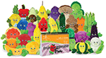 Fruit and Vegetable Fun Book with 24 Garden Heroes
