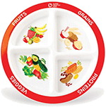 MyPlate 2 Piece Kids Plate