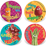 Kids MyPlate Fruit and Veggie Stickers