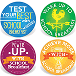 School Breakfast Benefits Stickers