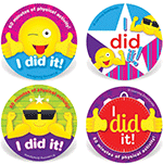 I Did It Physical Activity Stickers