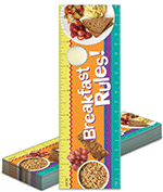 Breakfast Bookmark Rulers