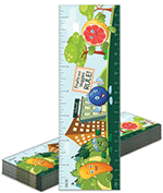 Fruit and Veggie Bookmark Rulers