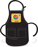 USDA MyPlate Black Apron