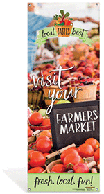 Farmers Market Vinyl Banner