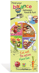 Kids MyPlate Vinyl Banner