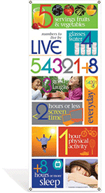 Live 54321+8 Vinyl Banner