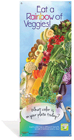 Veggie Rainbow Vinyl Banner