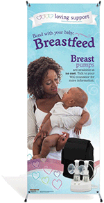 Breast Pump Vinyl Banner with Stand