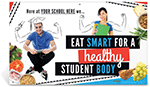 Custom Vinyl Banner: Eat Smart