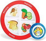 MyPlate 2 Piece Kids Plate Spanish