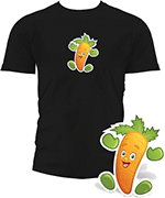 Garden Heroes Carrot Iron-On Transfer