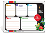 Garden Heroes Lunch Tray Dry Erase Menu Board