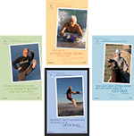Blue Zones Active Centenarian Poster Set of 4 and Snap Poster Frame