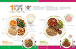 1 Great Plate Mixed Dish Placemat Handouts