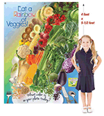 Veggie Rainbow Cloth Banner