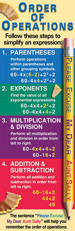 Order Of Operations Colossal Poster