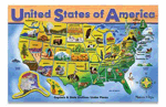 U.S.A. Map Puzzle 