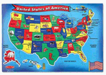 U.S.A. Map Floor Puzzle 