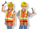 Construction Worker Role Play Costume Set 